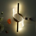 thumbnail image 1 of Lámpara de pared LED de acrílico con luz de pared interior espiral nórdica iluminación tricolor 6000K Hugtrwg Para estrenar, 1 of 9