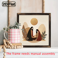 thumbnail image 6 of 2D Flat, 1pc 8x8 Inch Solid Wood Framed Nativity Scene Wall Art - Minimalist Mary Religious Christian Icon, Warm-Toned Manger Decor for Home Church, Christmas Thanksgiving Gifts, Tabletop or Hanging, 6 of 9
