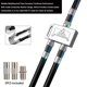 thumbnail image 3 of Cable coaxial RELIAGINT RG6 de 20 pies negro para TV HD, antena parabólica, 3 of 6