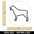 thumbnail image 2 of Rottweiler Dog Outline Self-Inking Rubber Stamp Ink Stamper - Brown Ink - Medium 1 Inch, 2 of 7