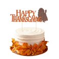 thumbnail image 2 of 5pcs Thanksgiving Cake Decorations Glitter Turkey Cake Cupcake Toppers Food Picks, 2 of 3