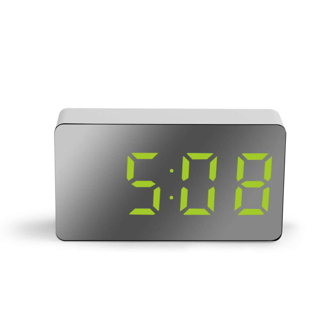 Miracle Led Mirror Digital Mini Alarm Clock Snooze Table Clock Wake Up Mute  Calendar Dimmable Electronic Desktop Clocks Home Decoration - Walmart.com