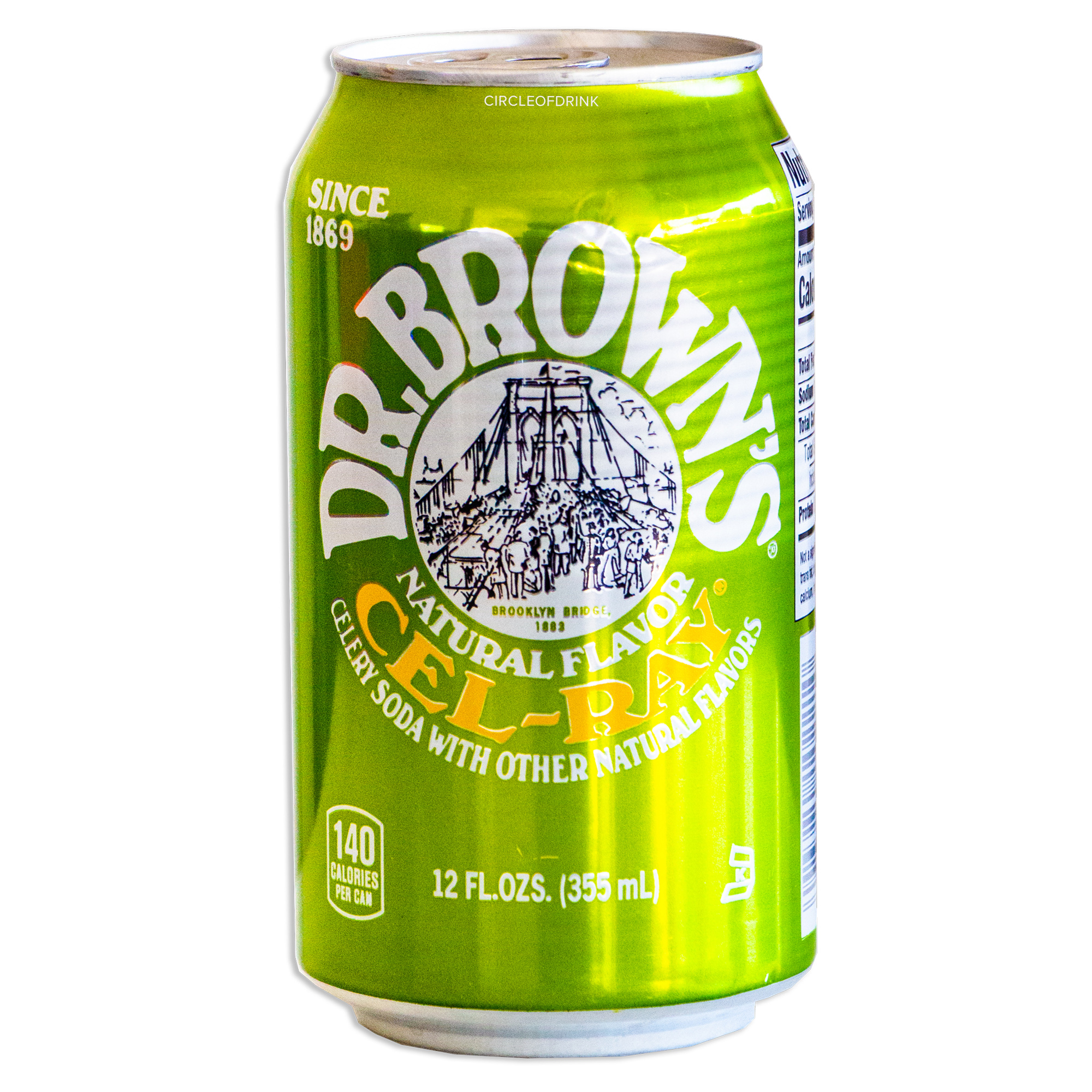 Dr Brown's CEL-RAY Soda - Delicious Natural Celery Zesty Flavor - 12, 12oz Cans