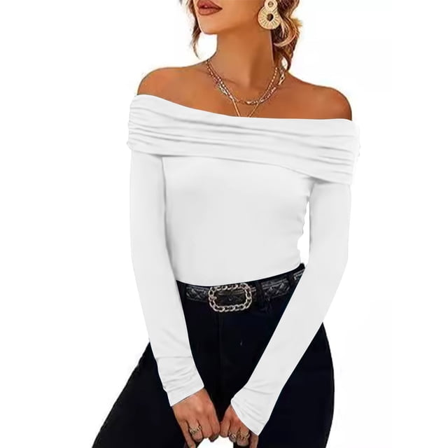 JMKQLZ Women Short Sleeve Sequins Loose Polluer Solid V-Neck Blouse Shirt