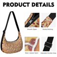 thumbnail image 2 of Pizza Crossbody Bag for Women Adjustable Strap Lightweight Nylon Pizza Pattern Funny Foodie Cartoon Food Delicious Gifts Small Purse Travel Everyday Use, 2 of 5