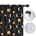 thumbnail image 4 of Sun and Moon Gothic Pattern Insulated Teens Curtains Set Of 2, Bedroom Essentials, Toddler Room Decor 42"x84", 4 of 5