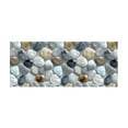 thumbnail image 2 of ERK Corridor Stone Patterned Carpet 3D Pebble Pattern Entrance Mat Slip Washable,50x120cm, 2 of 5