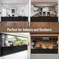 thumbnail image 3 of 185 Inch Extra Long Baby Gates for Large Openings, Retractable Baby Gates Extra Wide Retractable Dog Gate Outdoor Retractable Gate Indoor Extra Large Dog Gate, Mesh Gates for Kids Or Pets, Black, 3 of 5