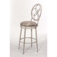 thumbnail image 3 of Bowery Hill 26" Faux Leather Swivel Counter Stool in Weathered Gray, 3 of 7