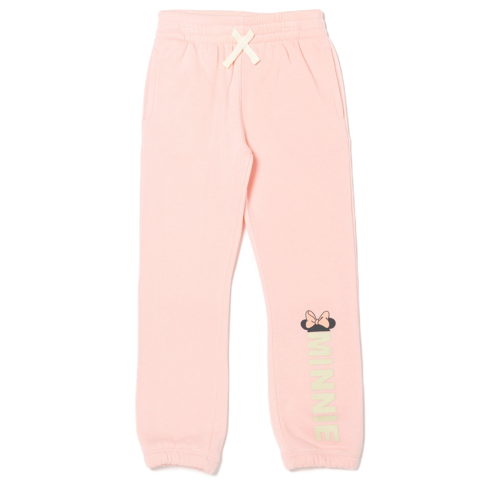 Disney Minnie Mouse Little Girls Fleece 2 Pack Jogger Pants Toddler to Big Kid
