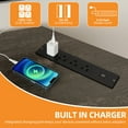 thumbnail image 6 of Craftian TV Stand for 70" TV with Mount, Farmhouse Entertainment Center with Power Outlets & Sliding Barn Doors, Dark Rustic Oak, 6 of 10