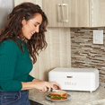 thumbnail image 3 of Home Basics Box for Kitchen Counter Dry Food Storage Container, Bin, Store Bread Loaf, Dinner Rolls, Pastries, Baked Goods, SOHO WHITE, 3 of 6