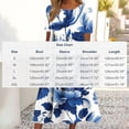 thumbnail image 4 of TaTaai Women's Spring and Summer Dress with Floral Print, Short Sleeves, Round Collar, and Easy Casual Style Gift, 4 of 7