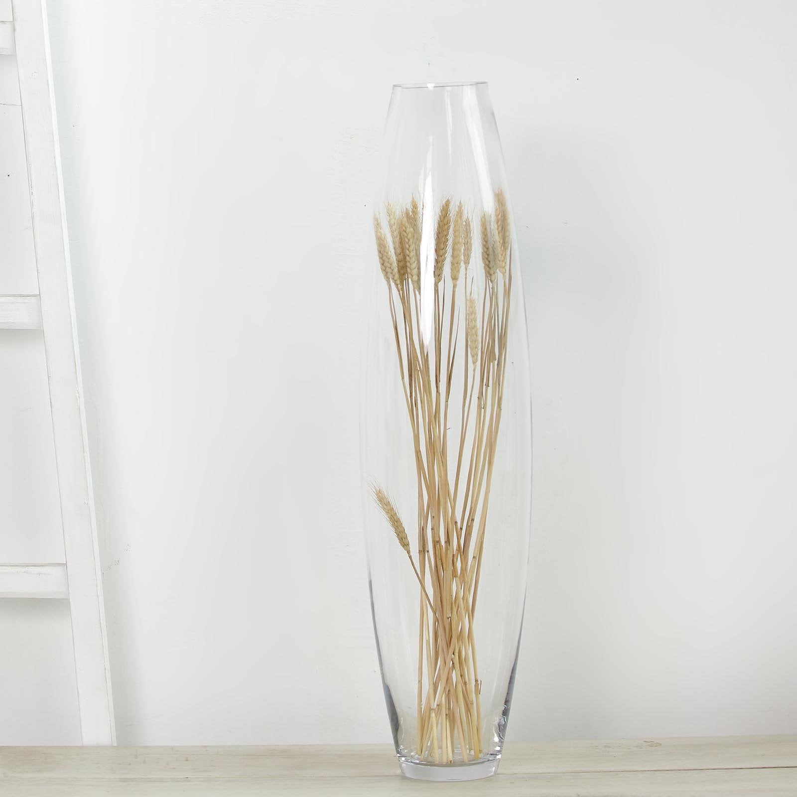 Efavormart 31 Tall Tapered Cylinder Gl Vase Clear Floor Efavormart 31 Tall Tapered Cylinder