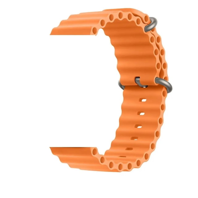 Correa silicona ocean Watch para smartwatch 38/40mm color naranja para apple watch