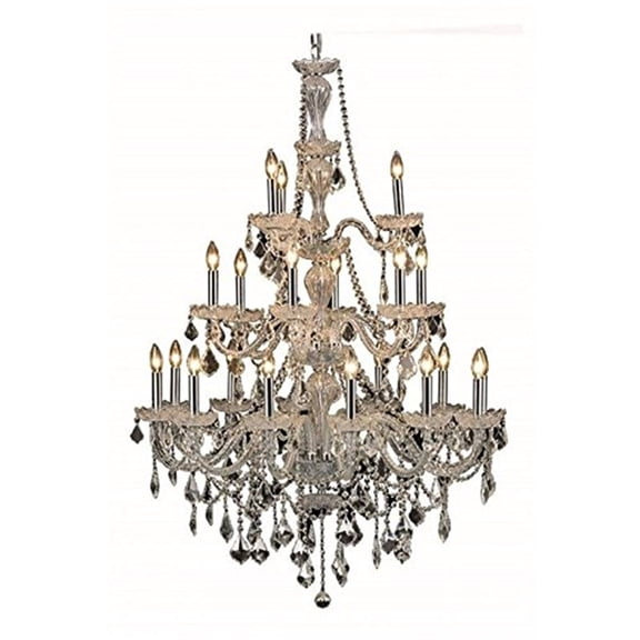 Elegant Lighting Giselle 38" 21 Light Royal Crystal Chandelier