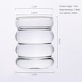 thumbnail image 2 of Glass Coffee Mug with Convenient Handle Tea Glasses for Hot/Cold Beverages Thermal Shock Resistant Tempered Glass Mugs for Cappuccino Latte Espresso, 2 of 9