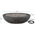 thumbnail image 3 of Real Flame Riverside 58" Oval Concrete Propane Fire Pit in Shale, 3 of 6