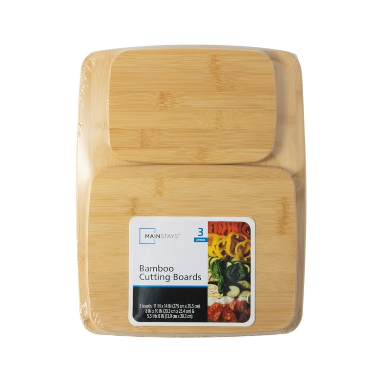 Mainstays Bamboo Cutting Board Set, 3 Piece photo 4