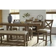 thumbnail image 5 of Ashley Furniture Moriville Upholstered Counter Dining Bench in Beige, 5 of 5