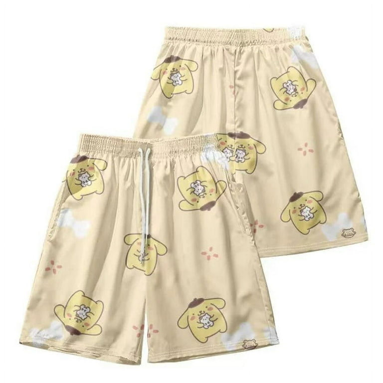 ウェア Sanrio x ALEXIA STAM] Terry Cloth Shorts My Melody Character Art Pink & Blue Contrast Women's Sweat