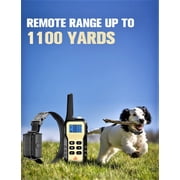 1100 YD Remote Three Dog Training Shock Collar with Auto Anti Bark,100 Levels of Static Stimulation and Vibration for Small Medium Large DogsSmall Medi