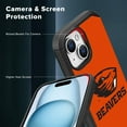 thumbnail image 5 of Apple iPhone 15 Plus (6.7) / Apple iPhone 14 Plus (6.7) - Licensed NCAA of Oregon State University Beavers Logo on Orange Textured Dual Layer Case, 5 of 5