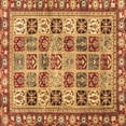 thumbnail image 1 of Ahgly Company Indoor Square Southwestern Brown Country Area Rugs, 5' Square, 1 of 4