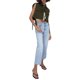 thumbnail image 3 of VISgogo Chaleco con cuello vuelto para mujer, tops cortos sin mangas de color liso con botones, verde militar/negro/marrón/rojo vino VISgogo  moda, 3 of 7
