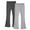 Silver a2, variant on 2 Pack Girls Flare Leggings Kids Bell Bottom Yoga Pants Stretchy Soft Cotton Pants Fall Winter Casual Elastic Waist Tights Pants 3-14 Years