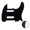 Black, variant on LOOKSEVEN Guitar 3 Ply Pickguard Replacement For Nashville Telecaster style Multi Colors-Black