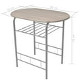 thumbnail image 4 of vidaXL Breakfast Bar Set MDF, 4 of 5
