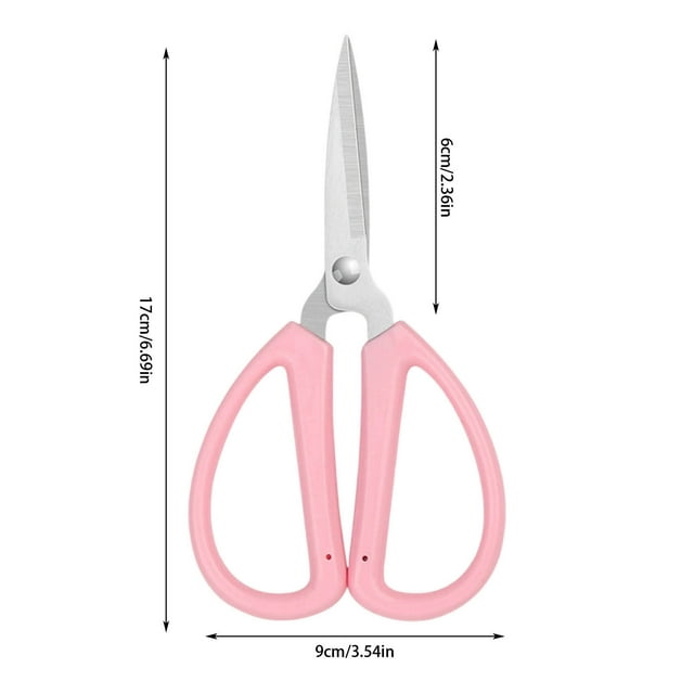 Stainless Steel Household Scissors For Office And Study Students Cutting Plastic Handles Cutting Fabrics Cutting Thread Ends Pointed DIY Small Scissors