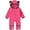 Hot Pink, variant on WUANDIXFA Baby Winter Fleece Jumpsuit, Full Zip-Up Soft Hooded Thicken Warm Newborn Home 0 3 6 18 24 Months One‑Piece Romper, Coffee, 3-6 Months