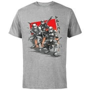 Star Wars: Visions Anime The Duel Samurai Stormtrooper Trio - Short Sleeve Cotton T-Shirt for Adults - Customized-Athletic Heather