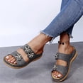 thumbnail image 4 of Willtoo Dress Sandals For Women Orthotic Dressy Summer Comfortable Orthopedic Walking Flip Flops Slides with Arch Support Orthopedic Shoes, 4 of 5