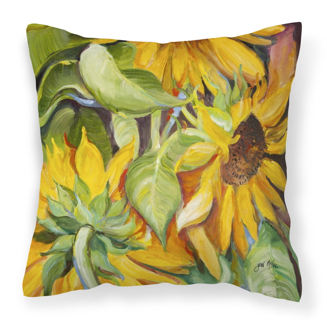 Sunflowers Fabric Decorative Pillow