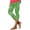 Light Green, variant on St. Patrick's Day Women Capris Pants Tummy Control Sports Capri Trousers Plus Size Cycling Joggers Crop Pant