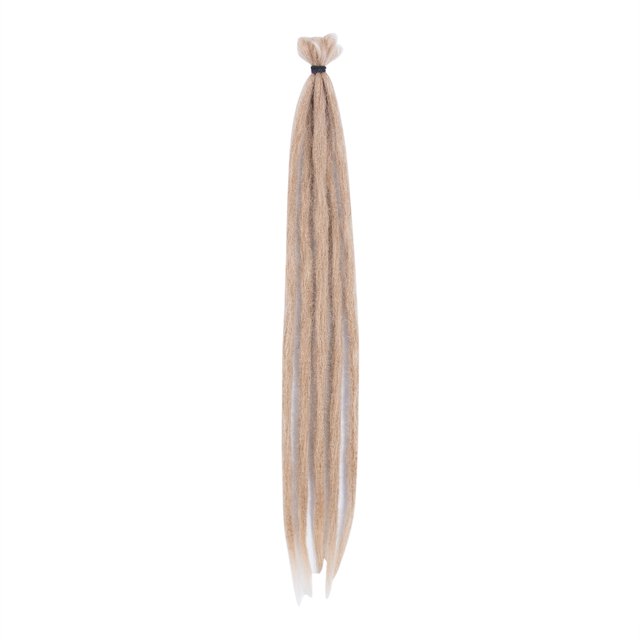 ITFABS Ladies Handmade Toupee Straight Hair Extension Knitted Dirty Braid Wig