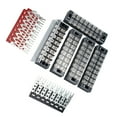 PATKAW 5 Sets 8P Dual Row Screw Terminal Strip Blocks 25A 8 Positions