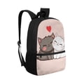 thumbnail image 2 of HUIACONG Loving Cats Backpack for Middle School Girls Large Capacity Breathable Padded Straps for Boys Girls Elementary High School Daily Use, 2 of 6