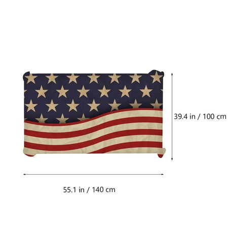 

American Flag Style Tablecloth Decorative Flax Table Cloth Table Supplies