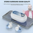 thumbnail image 6 of MAVLLY Mini Wireless Ear Clip Bone Conduction Earbuds Open Headphones Bluetooth for Android iPhone, On Sport Waterproof Outer Cycling Running Workout Buds, 6 of 6