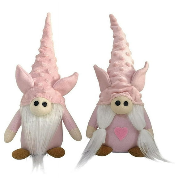 Gnomes Plush Dolls, Plush Pig Doll, Handmade Decoration Faceless Doll Pink Dwarf Figurine, Home Desktop Decoration