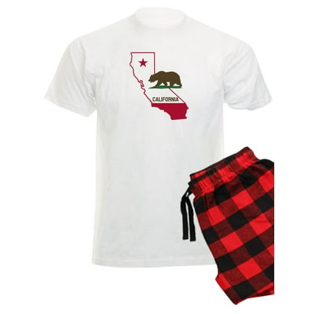 

CafePress - CALI STATE W BEAR Pajamas - Men s Light Pajamas