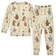 thumbnail image 2 of FORMRS Toddler Unisex Long Sleeve Top and Pants Pajama Set 2-Piece Sleepwear, Sizes 18M-8Y, Musical Animals Pattern, 2 of 6