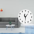 thumbnail image 2 of Escultura de escritorio, reloj de pared con bailarina, reloj decorativo colgante, reloj de pared silencioso, estatua de resina con forma de cuenco del, 2 of 8