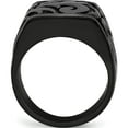 thumbnail image 2 of Titanium Edward Mirell Black Ti Casted Design Signet Ring (Size 8.5) Made In United States emr238-8.5, 2 of 5