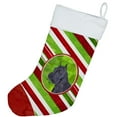 thumbnail image 2 of Schnauzer Candy Cane Stripe Holiday Christmas Stocking SS4592, 2 of 2