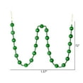 thumbnail image 2 of Vickerman 6' Green Stripe Ball Ornament Christmas Garland, 2 of 2